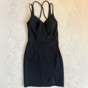 City Studio Juniors Black Bodycon V-Neck Party Dress - Size 1